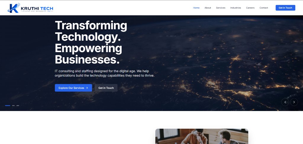 Kruthi Tech LLC - Transforming Technology. Empowering Businesses.
